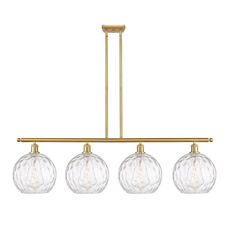 Cindi 4 - Light Kitchen Island Pendant, LED, Satin Gold