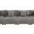 4 - Piece Upholstered Light Gray Faux Rabbit Fur Flannel Modular Sectional Sofa with Armrests & Throw Pillows-1545015712