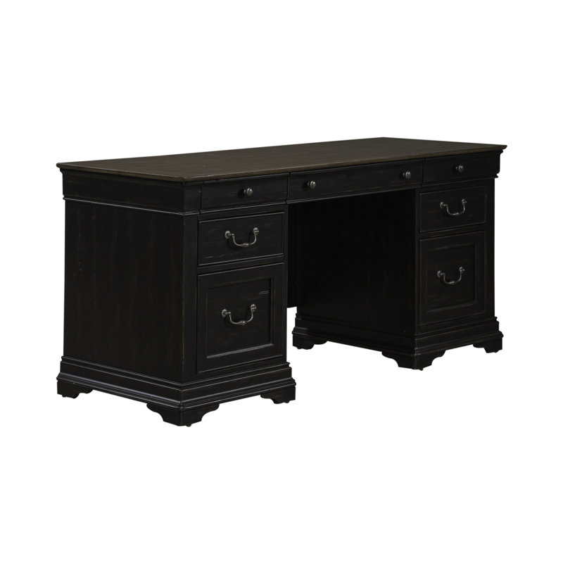 Juiliana Executive Office Credenza w/ 2 File Storage Drawers