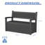 Banc de rangement extérieur 80 gallons, meubles de rangement imperméables et verrouillables pour patio, jardin, porche, outils et coussins-111124425