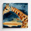 Faune girafe gris, art mural en métal-676474889