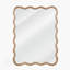 Miroir décoratif rectangulaire en bois massif 30 po x 40 po Natural Wood-279487142-279487136