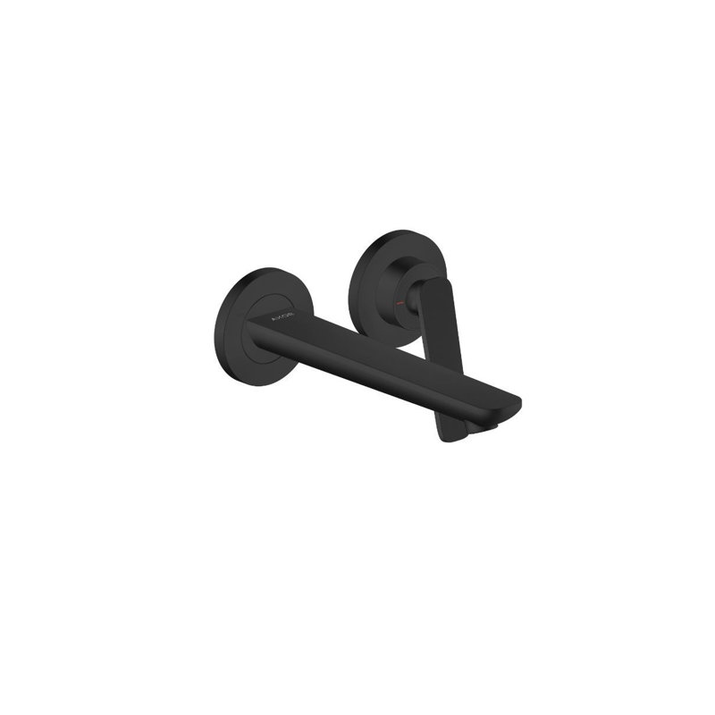 AXOR Citterio C Wall-Mounted Single-Handle Faucet, 1.2 GPM, Matte Black