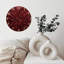 Horloge chiffres velours rouge