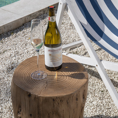 Chariese 15'' Outdoor Concrete Side Table
