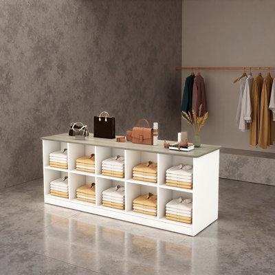 Présentoir simple à double face pour magasin de vêtements
