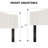 Arched Vertical Tufting Upholstered Headboard Adjustable Height & Width Head Board For Bedroom-1006657043-1006657042