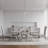 Glam White Velvet High Back Dining Chairs With Mirrored Silver Legs Set Of 2