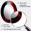 «Sosthina Red Black Contemplative Abstraction VI - Waves Unique Wall Mirror, Red-1786478683-1786478682