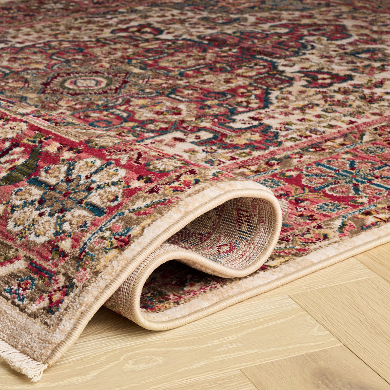 Tapis performance oriental Kurtz, Rectangulaire 8 pi x 10 pi, Ivory/Blue