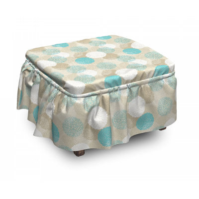 Housse pour repose-pieds Dots and Circle Motifs