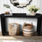 Thick Top Console Table, 60", Curved Legs, Black Oval For Living Area Decor Table With 60" And Legs Entryway-1262791838