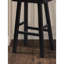 Ensemble de tabourets traditionnels en bois massif de 2 pièces, siège contour noir H 29 po-1984069840-1984069846