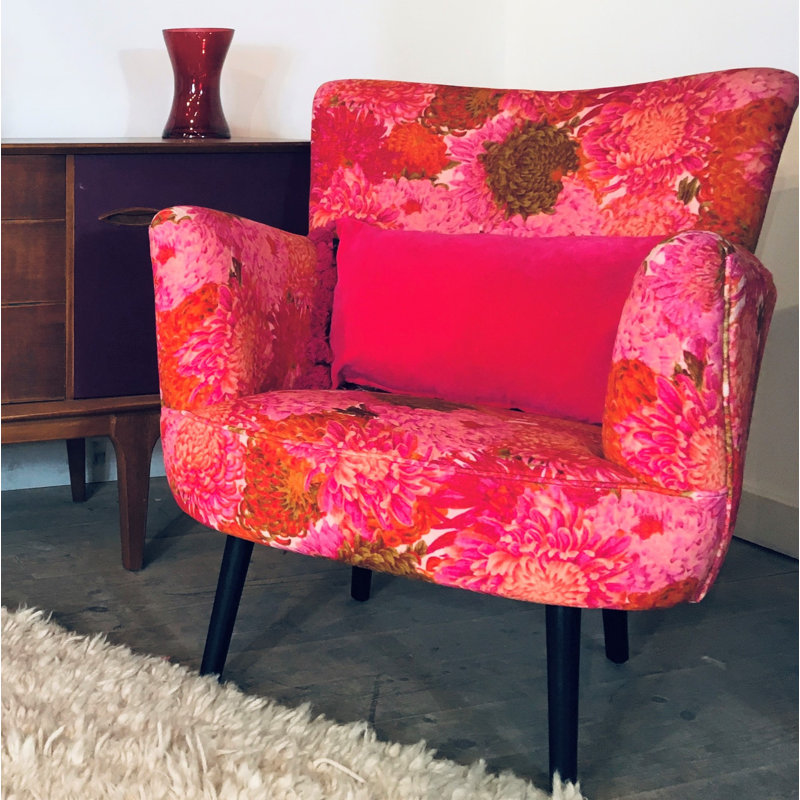 Terhune Rectangular Lumbar Cushion, Fuchsia Pink