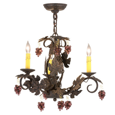 Style bougie classique/traditionnel 3 lumières lustre