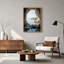 «Rocky Cave» sur toile turquoise et bateau-406087487