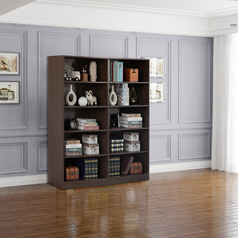 Bibliothèque standard en bois H 60 "x l 30", Brun