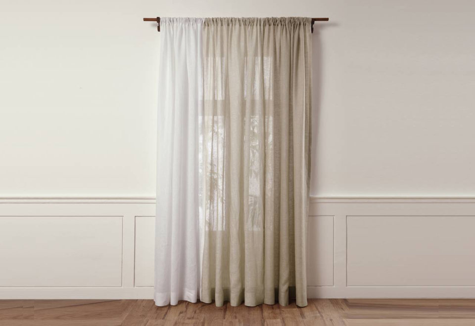 100% Pure European Flax Linen Curtains