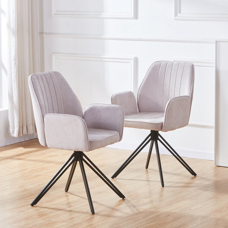 50cm H Upholstered Upholstered Back Armchair, Silver
