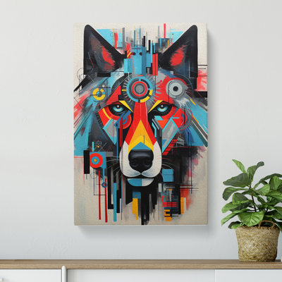 Wolf Constructivism No.2 - Wrapped Canvas
