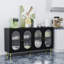 Buffet d'appoint moderne avec portes en acrylique