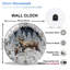 Horloge murale en verre 12 po