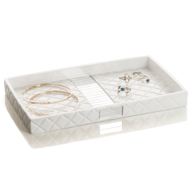 Quilted Mirror Bathroom Tray