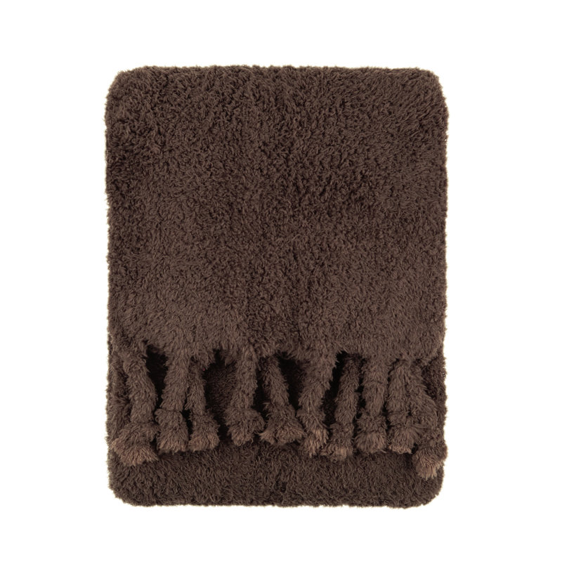 Harlan Knitted Blanket, Brown