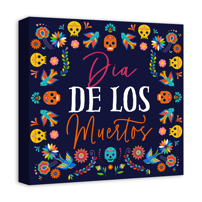 " Dia De Los Muertos Skull Border "