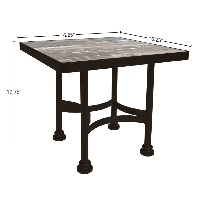 Classico Outdoor Square Side Table, Copper Creek, Canyon Taupe