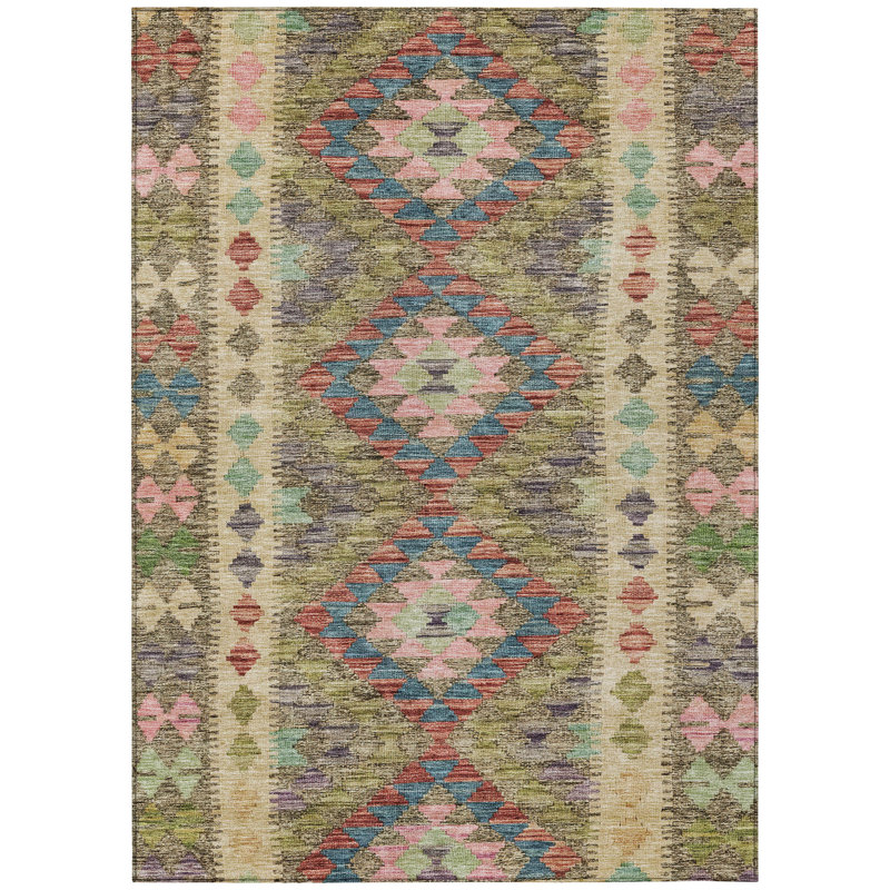 Tapis intérieur / extérieur vert lavable 3 pi x 5 pi