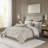 12 Piece Jacquard Comforter Set With Bed Sheets-122817891