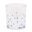 Porte-bougie votive en verre à pois