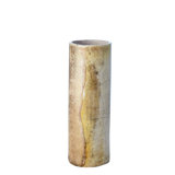 Golden Raku Vase