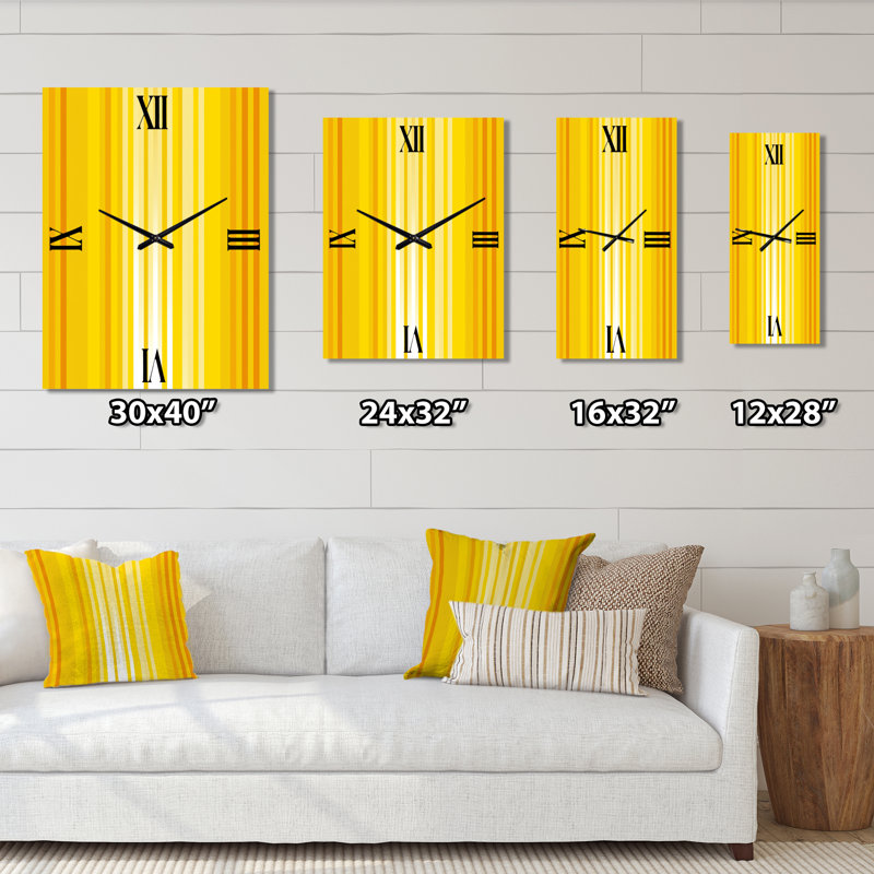 Horloge murale moderne géométrique Sunshine, H 32 po x l 24 po x P 1 po