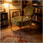 Chaise d'appoint moderne à structure en métal avec tissu texturé et design Mid-Century-439823240