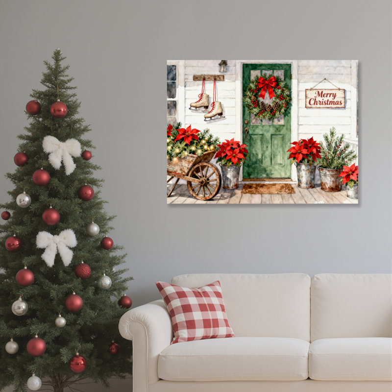 Porte, art mural sur toile, H 20 po x l 30 po