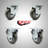4 Piece Polyurethane Swivel Caster Set-92145910