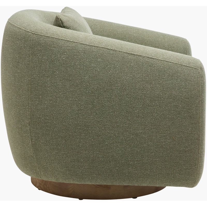 Becki Owens x Surya Loma Swivel Chair, Green