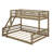 Twin XL Over Queen Bunk Bed With Ladder-1254671874
