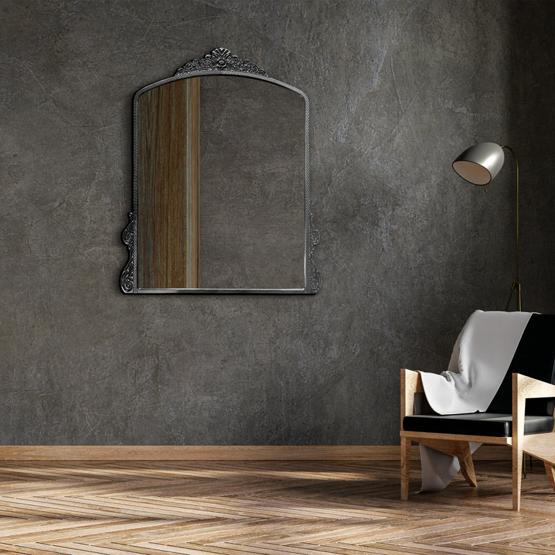Miroir mural Deztiney, Noir, 41 po x 35 po