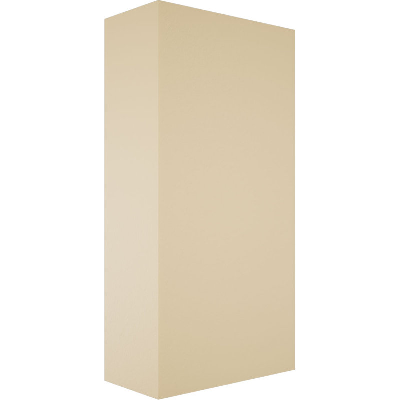 Foster Plinth Block with Square Edge, 4" H x 2" W x 1" D