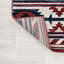 Tapis rouge / bleu marine / crème Herdis Medallion Southwestern-815582350