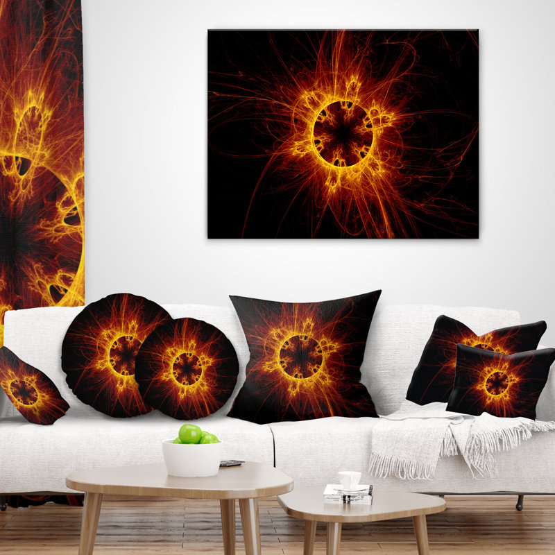 Abstract Reversible Throw Pillow