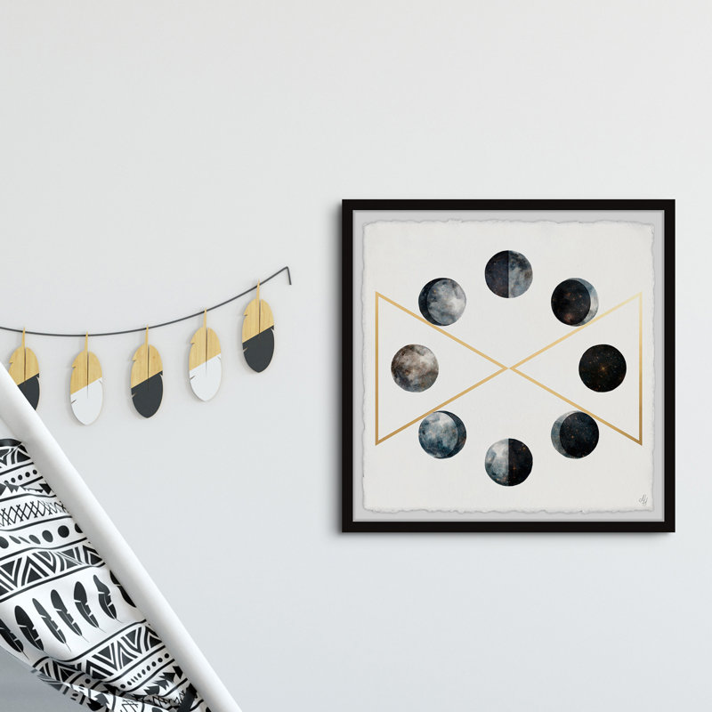 Frances Bean Phases of the Moon IV 1 Piece Single Picture Frame Painting, 41cm H x 41cm W