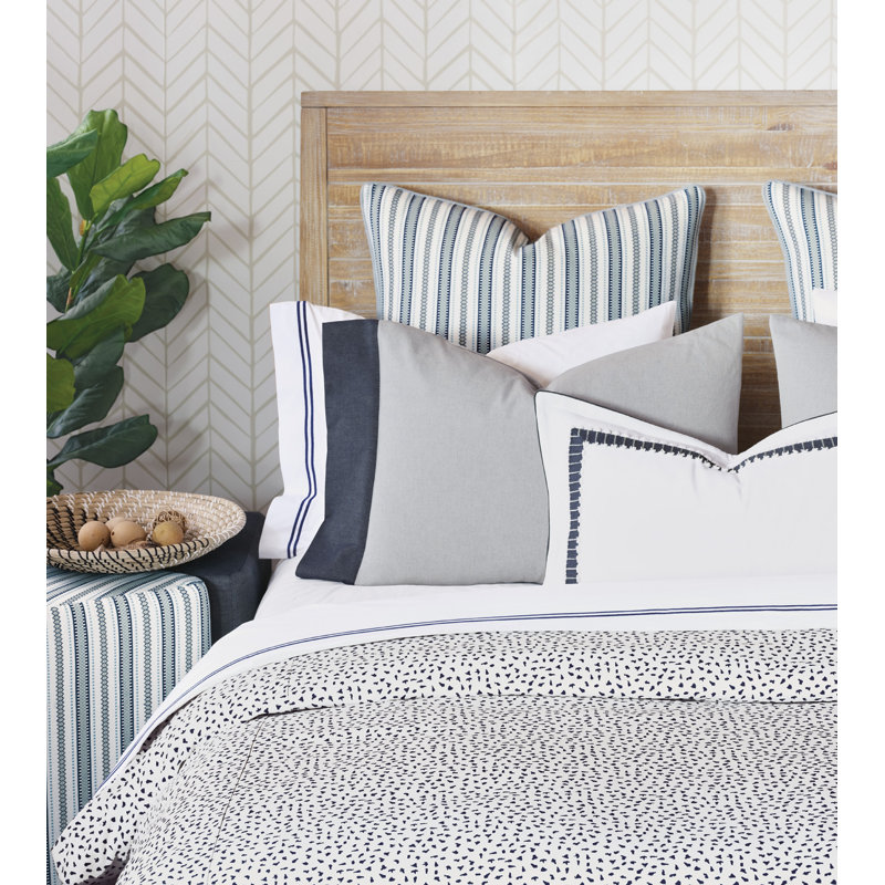 Taie décorative 100% coton Hugo, Standard