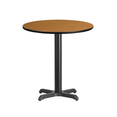 Carrus Round Laminate Table Top with Height Table Base
