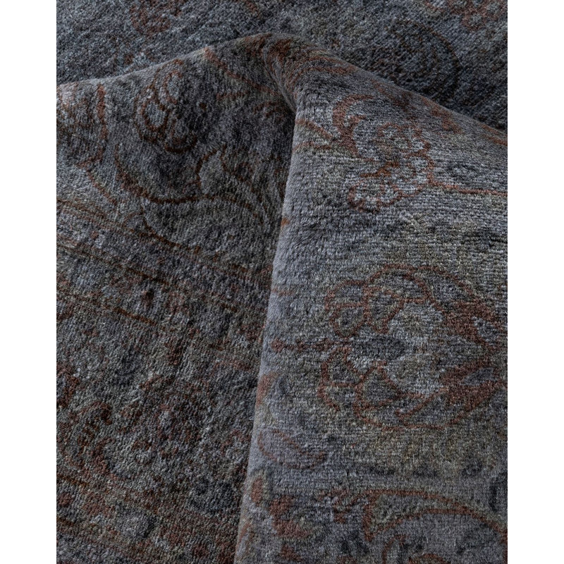 Overyed One-of-a-Kind Rectangle 4'3" x 6'4" Hand Knotted Area Rug