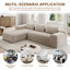 Canapé à compression sans os Balli Upholstere-165624423-165624422