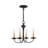 Analycia 4 - Light Steel Dimmable Chandelier